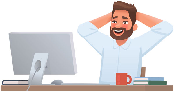 property business owner looking relaxed